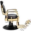 HAIRWAY ROMEO-GOLD BARBER KRESLO ČIERNE