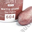 PEARL NAILS MATTE STONE GÉL LAK 604 - BROWN "RODONIT" 7ML