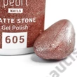 PEARL NAILS MATTE STONE GÉL LAK 605 - ROSEGOLD "RUŽENÍN" 7ML