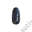 PEARL NAILS GALAXY METAL FLAKES BLUE NA ČIERNOM PODKLADE