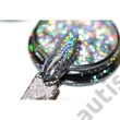 PEARL NAILS STAR DUST TRBLIETAVÉ FLAKES NA ČIERNOM PODKLADE