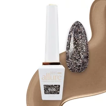 PEARL NAILS ALLURE PRÉMIUM ČIERNO-ZLATÝ TRBLIETAVÝ EFEKTOVÝ GÉL LAK G120