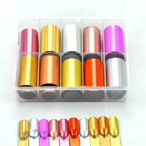 PEARL NAILS TRANSFER FÓLIA NA NECHTY - GOLDEN SHADES - SADA 10KS PEARL NAILS TRANSFER FÓLIA NA NECHTY - GOLDEN SHADES - SADA 10KS