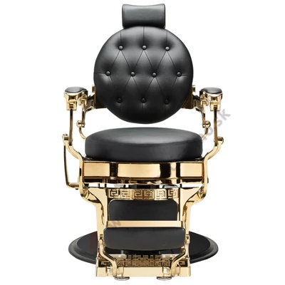 HAIRWAY ROMEO-GOLD BARBER KRESLO ČIERNE