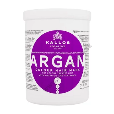 Kallos Argánová maska na farbené vlasy - 1000 ml
