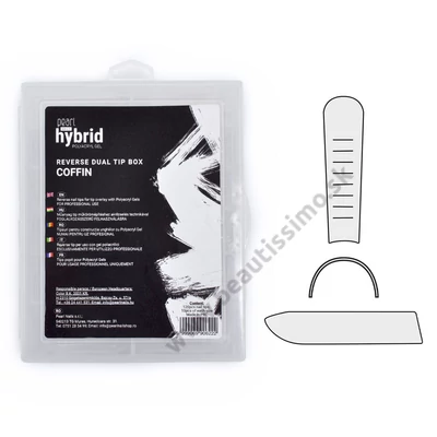PEARL NAILS HYBRID REVERSE DUAL TIP BOX - COFFIN