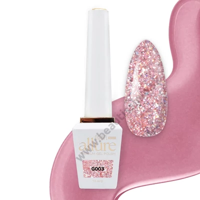 PEARL NAILS ALLURE PRÉMIUM RUŽOVÝ TRBLIETAVÝ EFEKTOVÝ GÉL LAK  G003