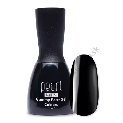 PEARL NAILS GUMMY BASE GEL BLACK 15ML