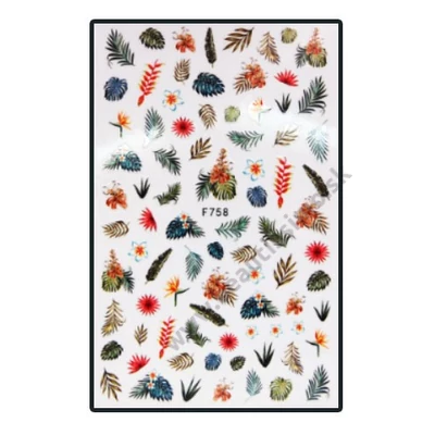 APHRO NAILS NÁLEPKY NA NECHTY GREEN GARDEN F758