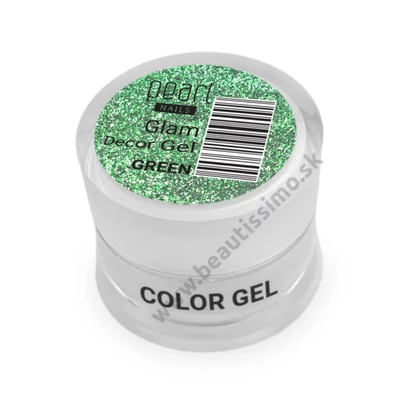 PEARL NAILS GLAM DECOR GEL - GREEN 5ML