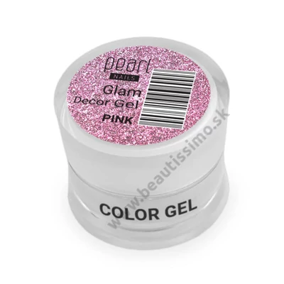 PEARL NAILS GLAM DECOR GEL - PINK 5ML