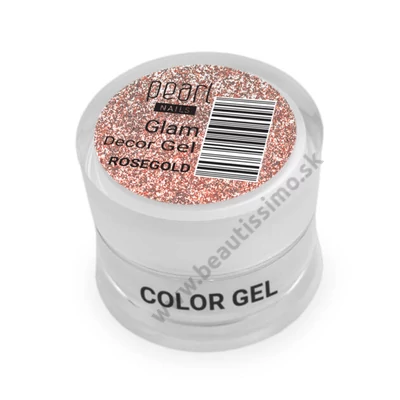 PEARL NAILS GLAM DECOR GEL - ROSEGOLD 5ML
