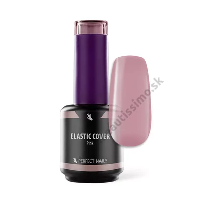 PERFECT NAILS ELASTIC COVER - RUBBER BASE GEL - STAVEBNÝ GÉL SO ŠTETCOM 15ML - PINK