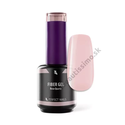 PERFECT NAILS FIBER BASE GEL VITAMIN - PODKLADOVÝ GÉL SO SKLENÝMI VLÁKNAMI 15ML - ROSE QUARTZ