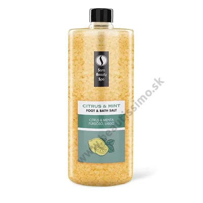 SARA BEAUTY SPA OSVIEŽUJÚCA SOĽ DO KÚPEĽA NA NOHY - CITRUS A MÄTA - 1320G