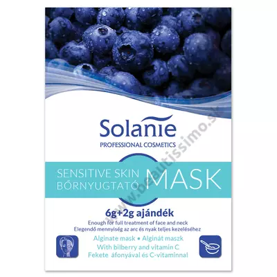 Solanie Alginátová pleťová maska upokojujúca na citlivú pleť 8 g