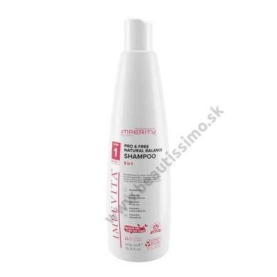 IMPEVITA PRO&FREE NATURAL BALANCE ŠAMPÓN 5V1 500ML PH 5.0-5.5