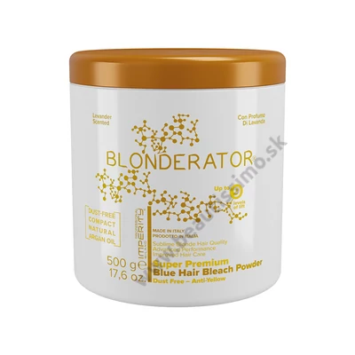 BLONDERATOR SUPER-PREMIUM MODRÝ ODFARBOVACÍ /MELÍROVÁCÍ PRÁŠOK S ARGANOVÝM OLEJOM 500g IP