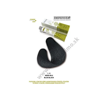 IMPEVITA FARBA NA VLASY BEZ AMONIAKU/PPD/RESORCINOLU 100ml 1.11 MODROČIERNA