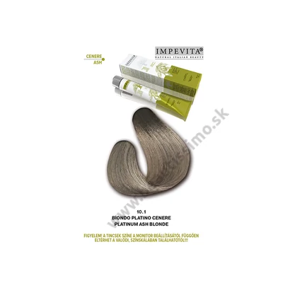 IMPEVITA FARBA NA VLASY BEZ AMONIAKU/PPD/RESORCINOLU 100ml 10.1 EXTRA SVETLÁ BLOND POPOLAVÁ