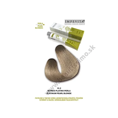 IMPEVITA FARBA NA VLASY BEZ AMONIAKU/PPD/RESORCINOLU 100ml 10.2 EXTRA SVETLÁ BLOND PERLOVÁ