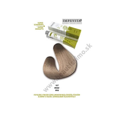 IMPEVITA FARBA NA VLASY BEZ AMONIAKU/PPD/RESORCINOLU 100ml 107 POPOLAVÁ IRIS