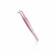 Zakrivená pinzeta na mihalnice – ružová CS-15